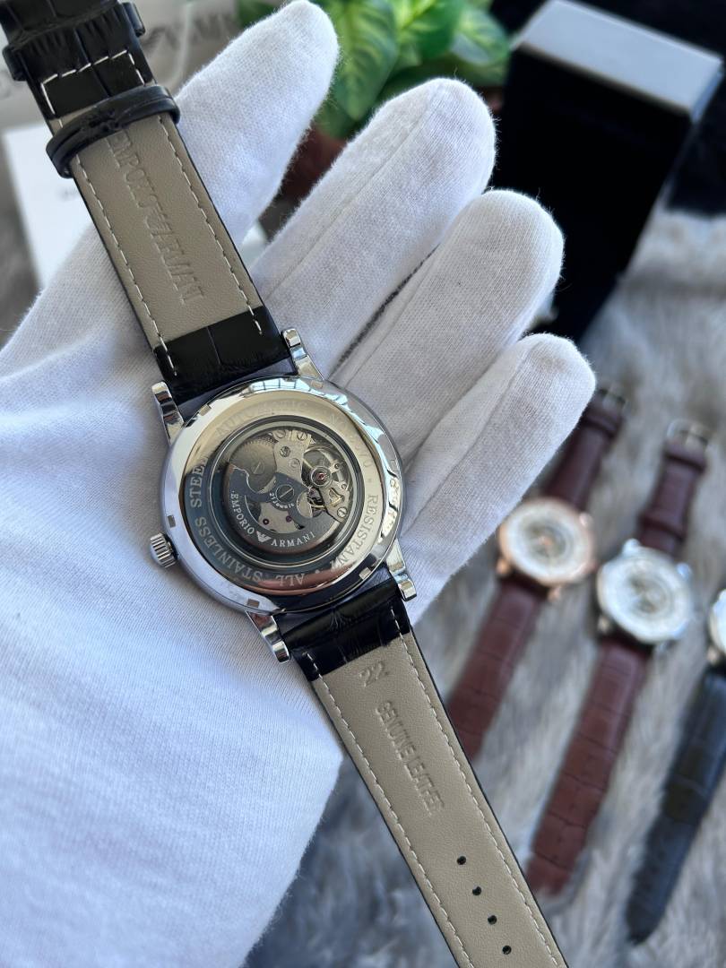Emporio Arman_i Meccanico Automatic Silver Black W134