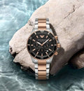 Emporio Arman_i AR70010 Quartz 2Ton-Copper-Black