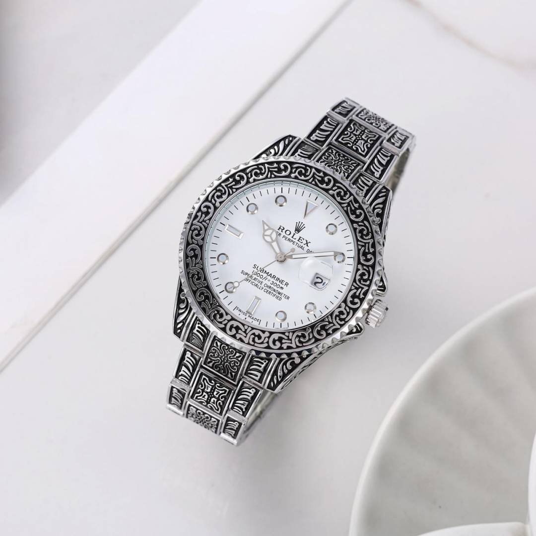 Role_x Oyster Vintage Silver-White