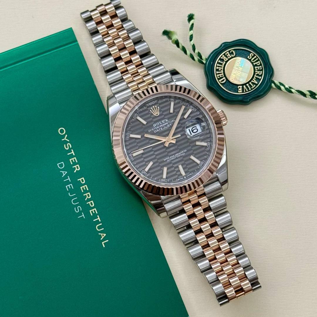 Role_x Oyster Perpetual Date Just 2Ton-Copper-Grey