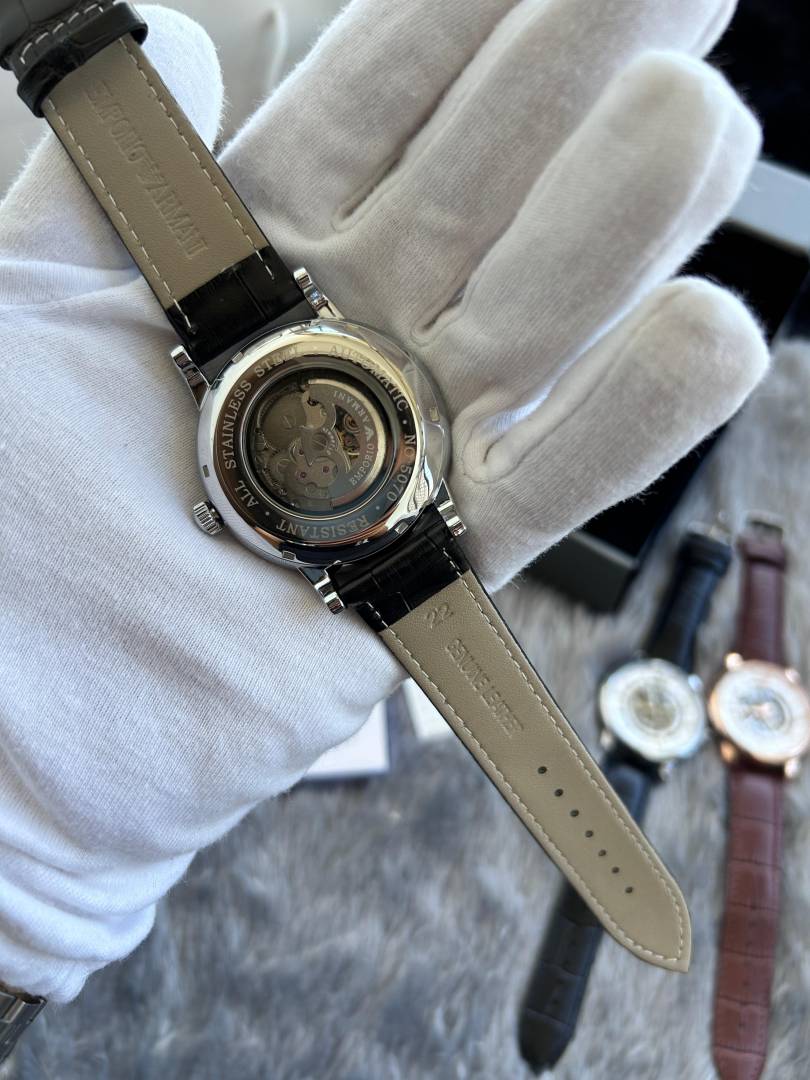 Emporio Arman_i Meccanico Black Silver Automatic W135