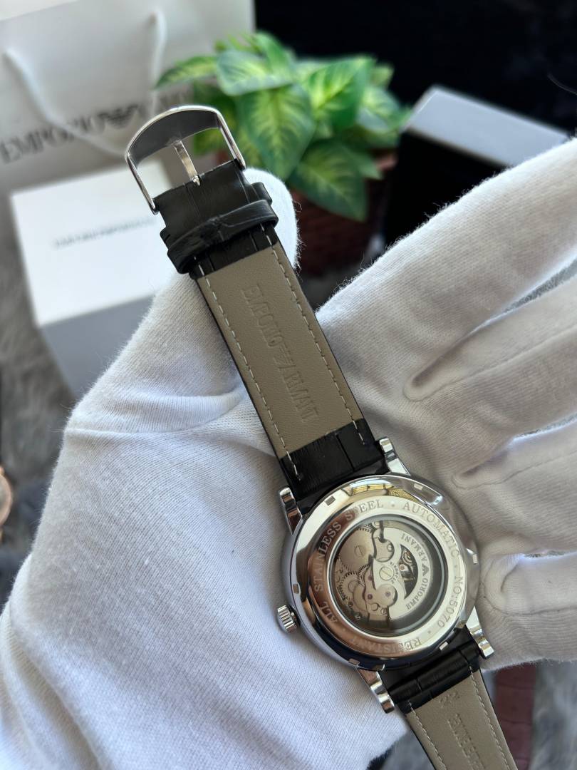 Emporio Arman_i Meccanico Black Silver Automatic W135