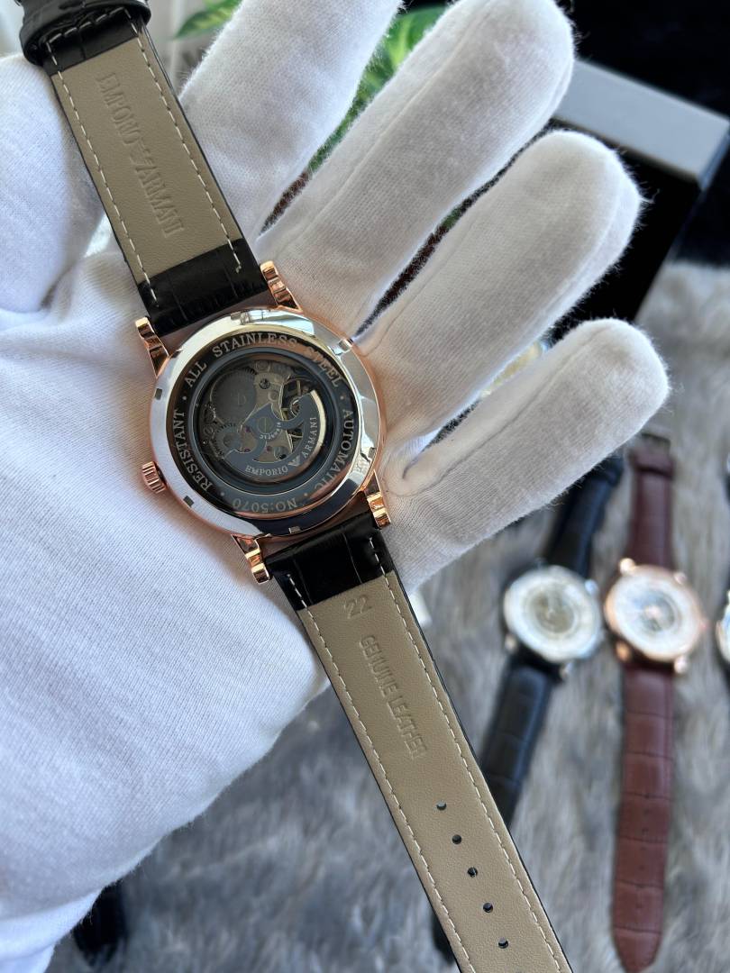 Emporio Arman_i Meccanico Black Gold Automatic W133