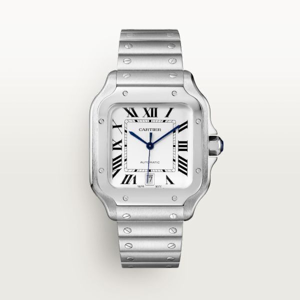 Cartiie_r Santos Automatic Silver-White