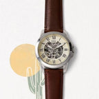 Fossii_l Grant Automatic brown silver white