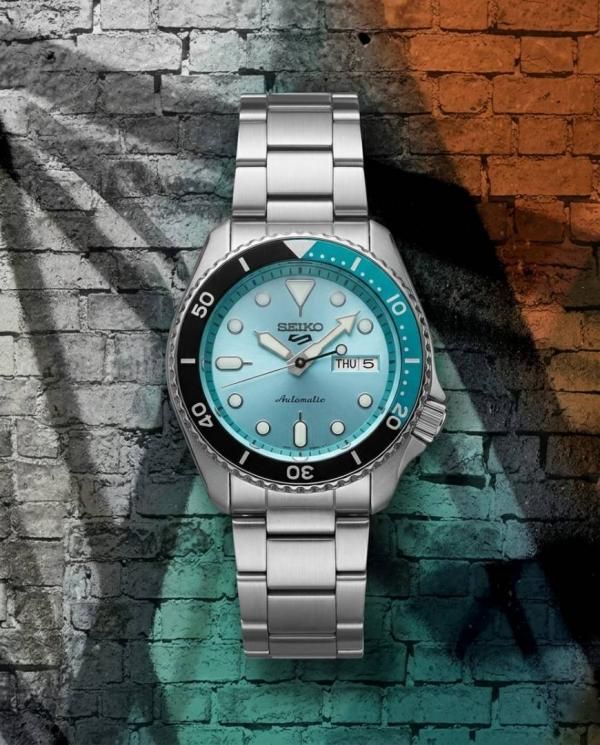 Seiko 5 Sports Automatic silver Sky Blue