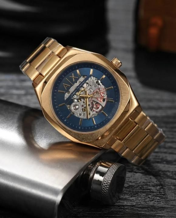 Arma_i Exchange Ax2418 Hampton Automatic gold blue