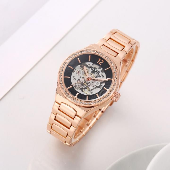 Fossii_l Eevie Automatic Copper-Black