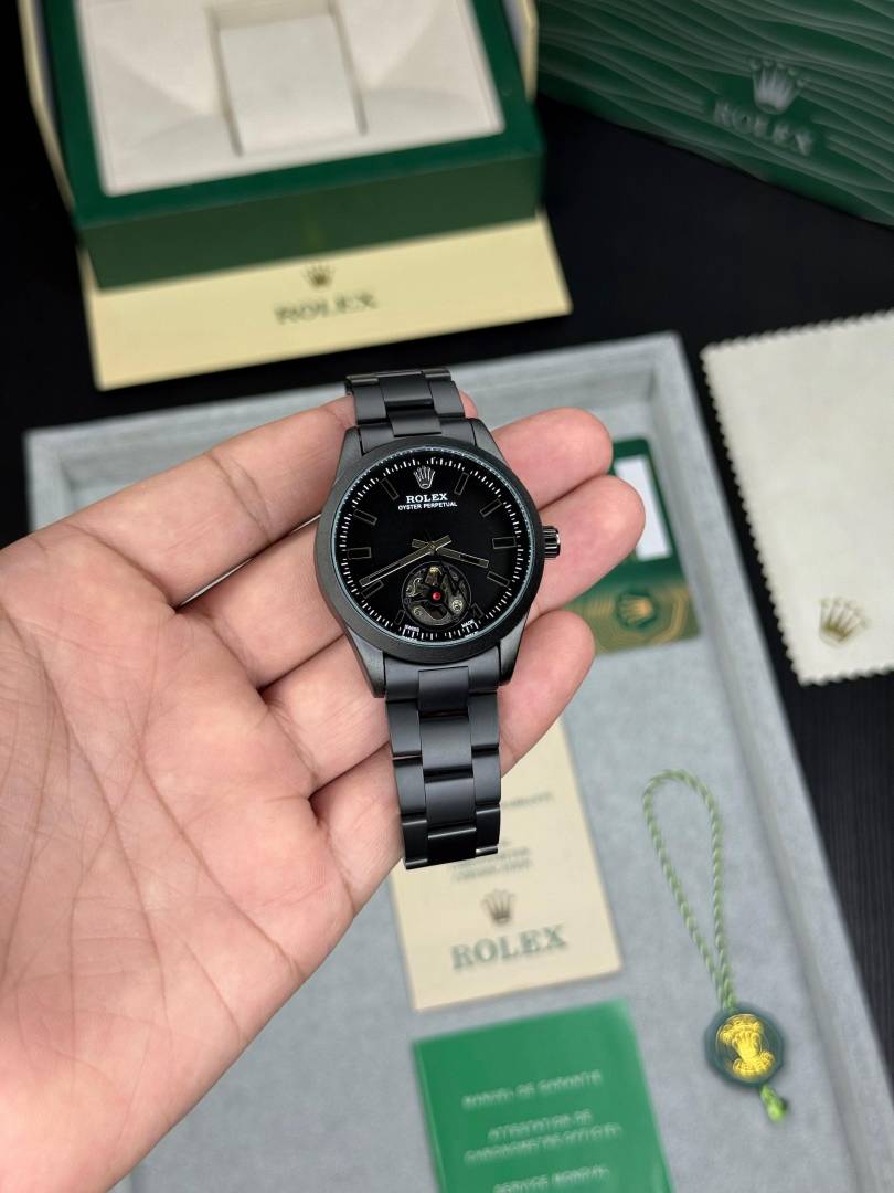 Role_x Oyster Perpetual Label Noir Automatic Black