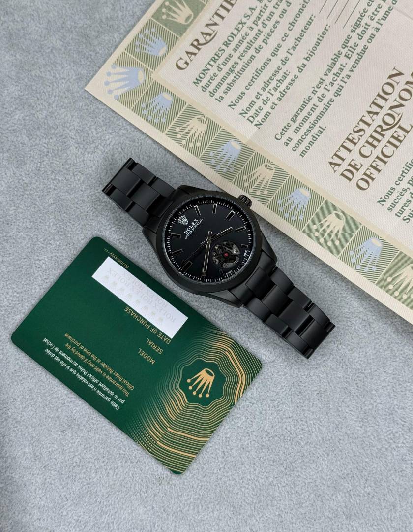 Role_x Oyster Perpetual Label Noir Automatic Black