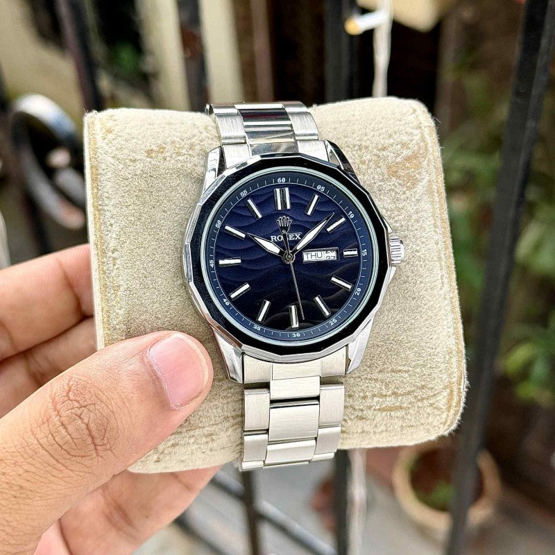 Role_x Blue Day Date Mens Watch