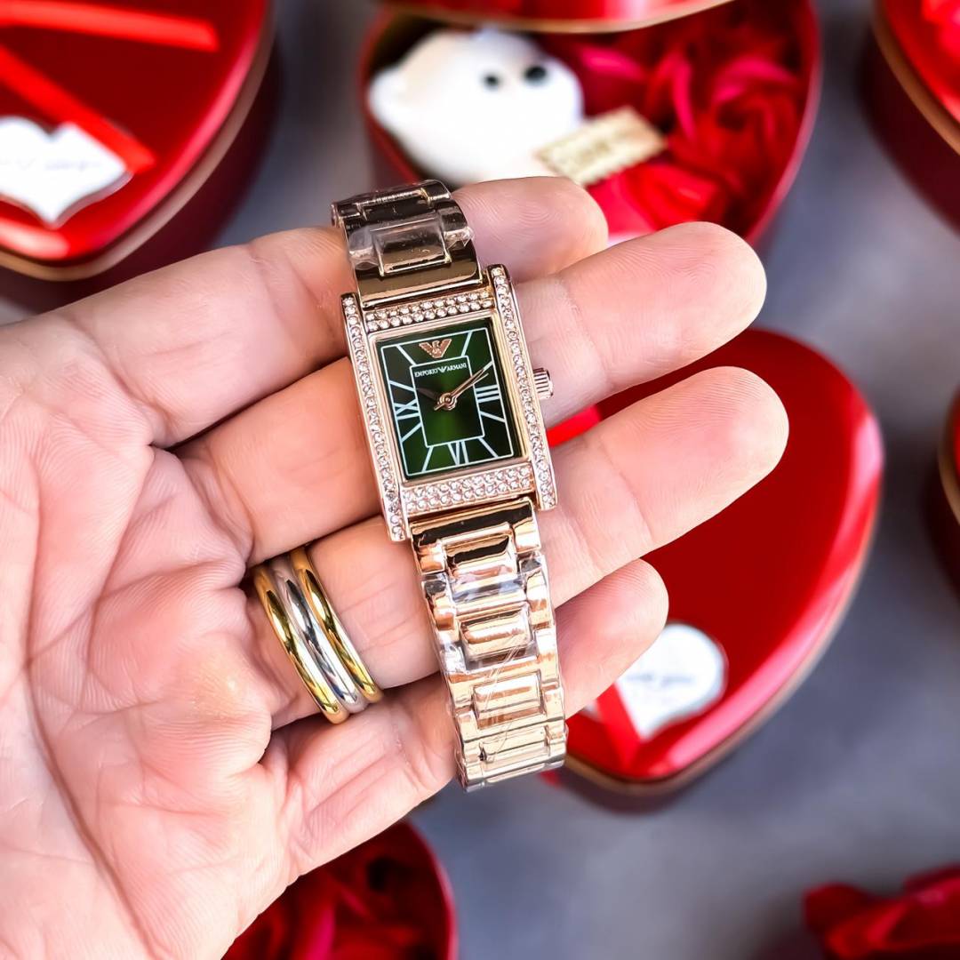 ARMAN_I LADIES ROSE GOLD GREEN