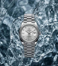 Role_x Oyster Perpetual Day Date Diamond Silver-White 40 Battery